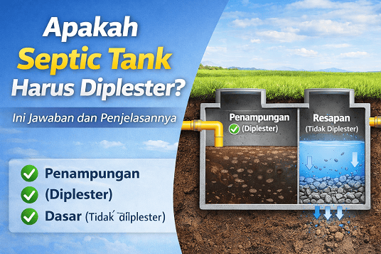 Apakah Septic Tank Harus Diplester